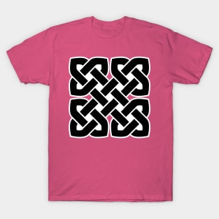 Celtic Interwoven Endless Knot Geometric Pattern 2 T-Shirt